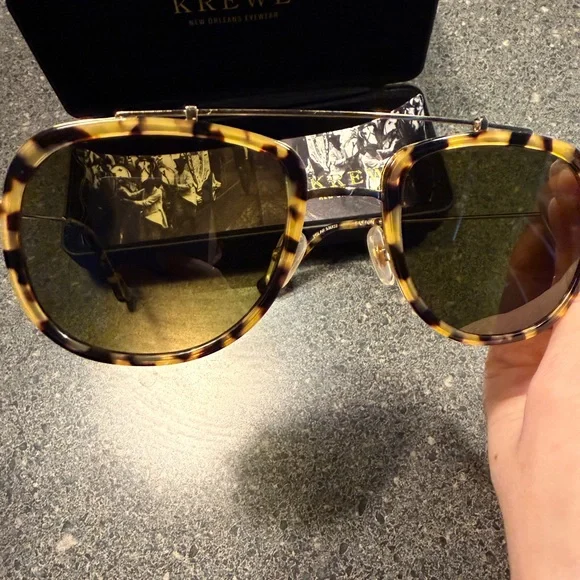 KREWE Breton Zulu 24K Polarized Sunglasses